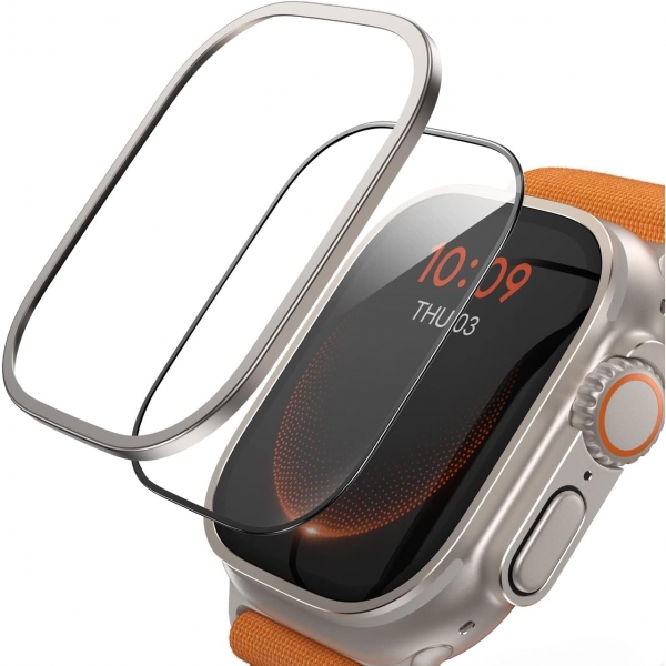 Lamicall Apple Watch Ultra 2.Nesil Ekran Koruyucusu-Titanium