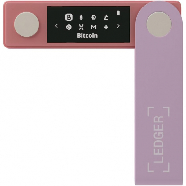 Ledger Nano X Bitcoin Para Czdan(Cold Wallet)(Pink)