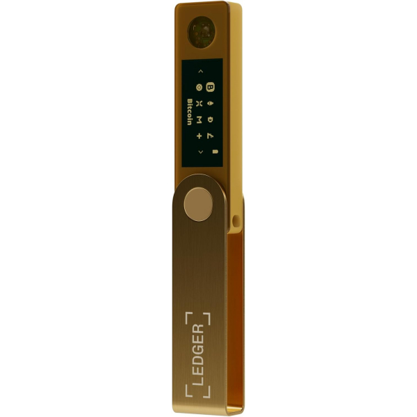 Ledger Nano X Bitcoin Para Czdan(Cold Wallet)(Gold)