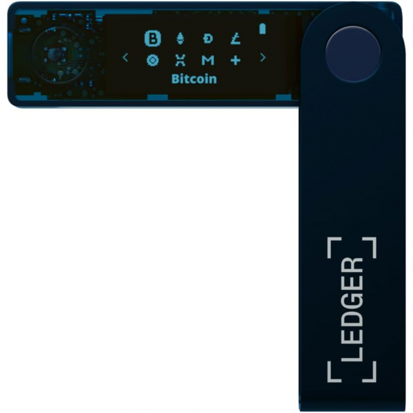 Ledger Nano X Bitcoin Para Czdan(Cold Wallet)(Blue)