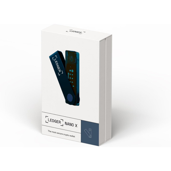 Ledger Nano X Bitcoin Para Czdan(Cold Wallet)(Blue)