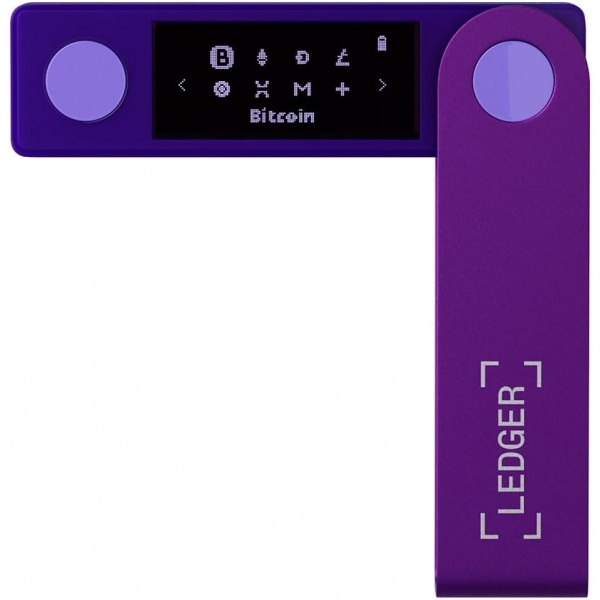 Ledger Nano X  Bitcoin Para Czdan (Cold Wallet)(Mor)