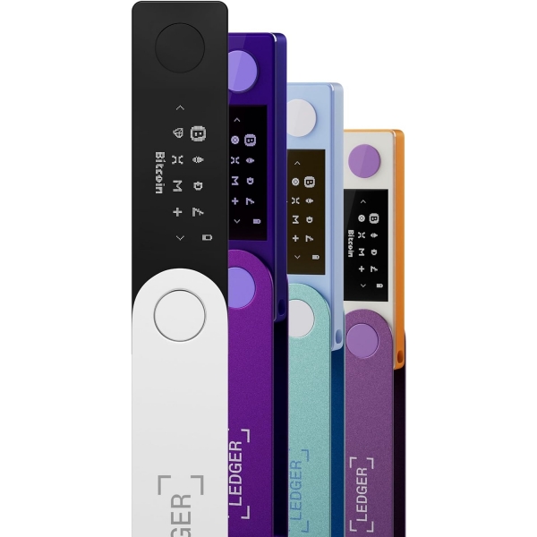 Ledger Nano X  Bitcoin Para Czdan (Cold Wallet)(Mor)
