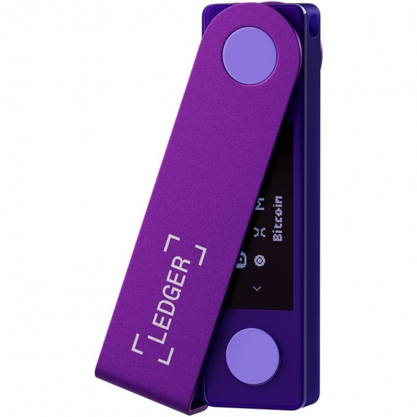 Ledger Nano X  Bitcoin Para Czdan (Cold Wallet)(Mor)