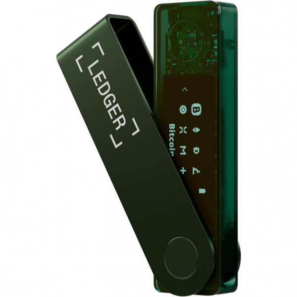 Ledger Nano X Bitcoin Para Czdan(Cold Wallet)(Green)
