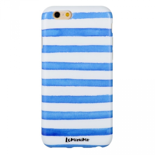Leminimo iPhone 6 Plus / 6S Plus Esnek Klf-Blue Strip