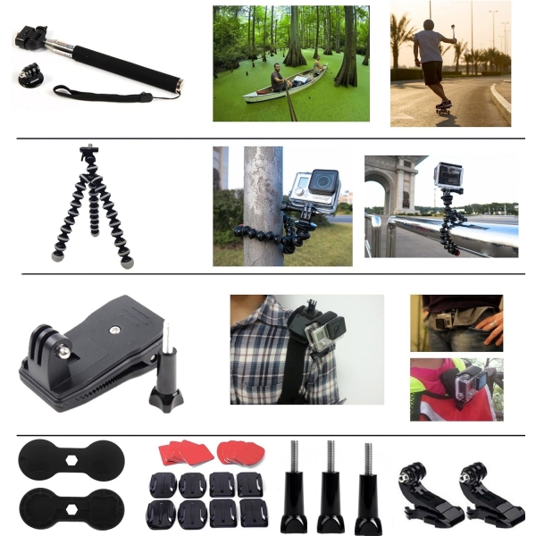 LifeLimit SB111111 Hero 7/6/5/ Gopro Hero 4/3/2/ HD Kit