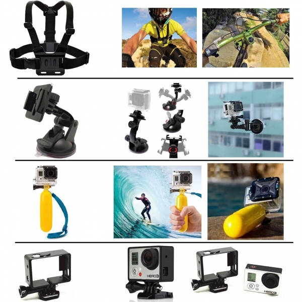LifeLimit SB111111 Hero 7/6/5/ Gopro Hero 4/3/2/ HD Kit