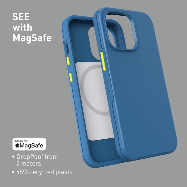 LifeProof See Serisi iPhone 13 Pro MagSafe Uyumlu Klf -Blue