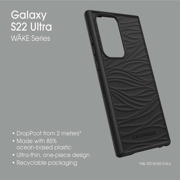 LifeProof Wake Serisi Galaxy S22 Ultra Klf-Black 