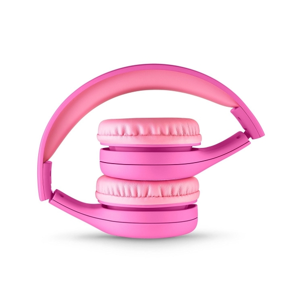 LilGadgets Shareport Çocuklar İçin Kulak Üstü Kulaklık-Pink