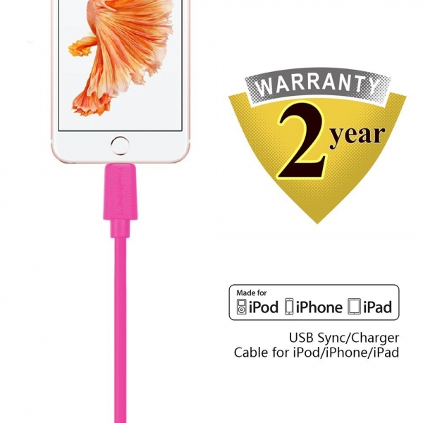 Linkpin 8 Pin USB Lightning Kablo (3M)-Pink