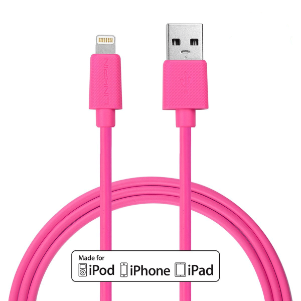 Linkpin 8 Pin USB Lightning Kablo (0.91M)-Pink