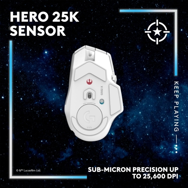 Logitech G502 X Plus Millenium Falcon Kablosuz Mouse 