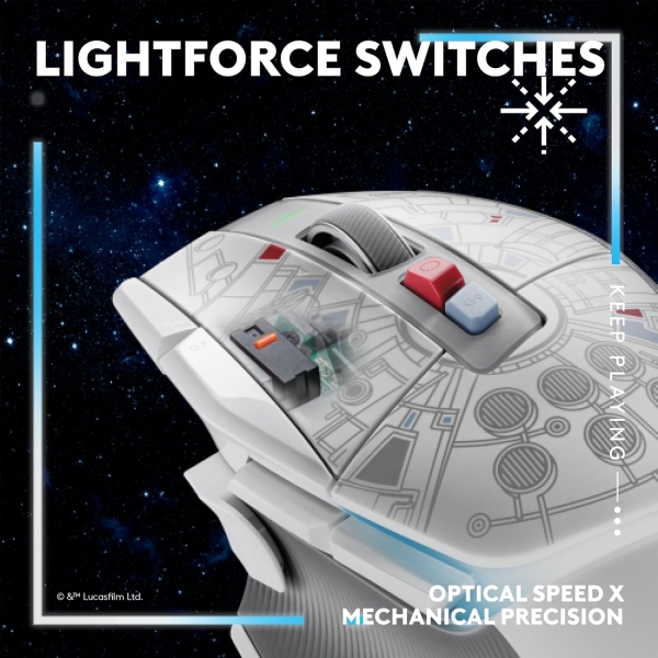 Logitech G502 X Plus Millenium Falcon Kablosuz Mouse 