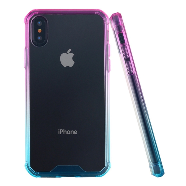 Lontect Apple iPhone X Bumper Klf- Pink Blue