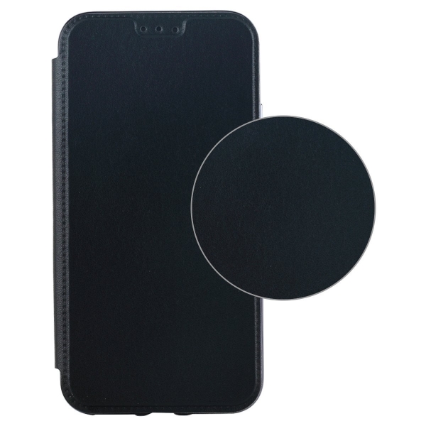 Lontect Apple iPhone X Deri C�zdan K�l�f- Black