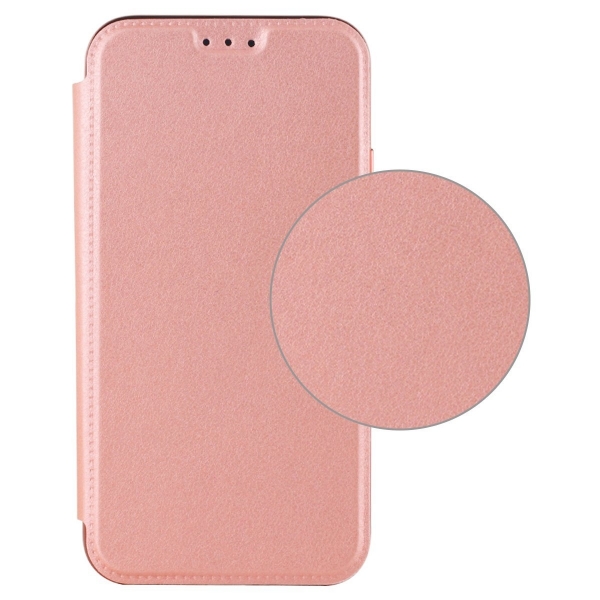 Lontect Apple iPhone X Deri C�zdan K�l�f- Rose Gold