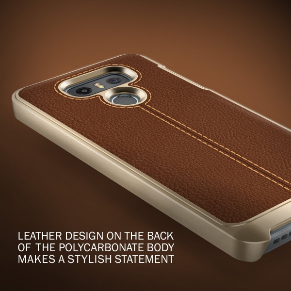 Lumion LG G6 Nova Serisi nce Deri Klf-Milky Brown