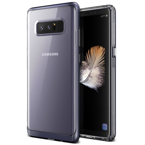 Lumion Samsung Galaxy Note 8 Diamont Seri Bumper Klf (MIL-STD-810)-Orchid Purple