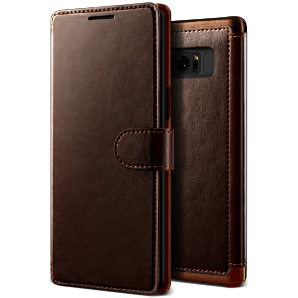 Lumion Samsung Galaxy Note 8 Savant Seri Czdan Klf-Chocolate Brown