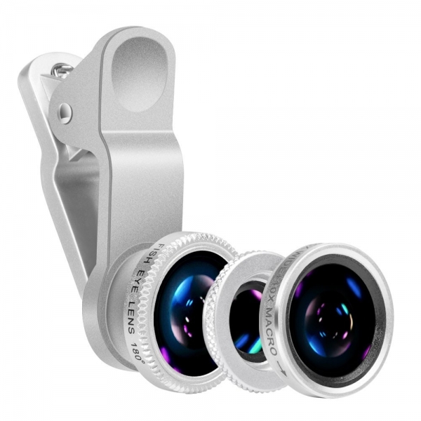 Luxsure 3l Telefon Kamera Lensi-Silver