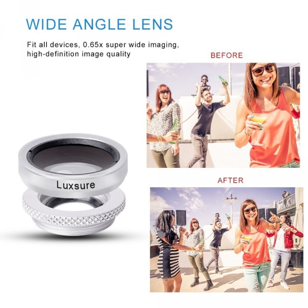 Luxsure 3l Telefon Kamera Lensi-Silver