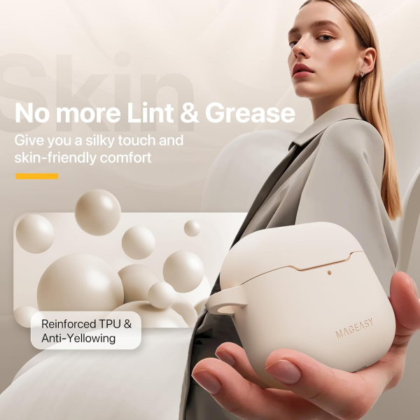 MAGEASY AirPods 4 Skin Klf-Black