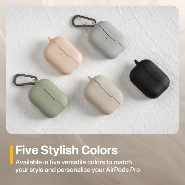 MAGEASY AirPods Pro 1/2.Nesil Skin Klf-Starlight White 