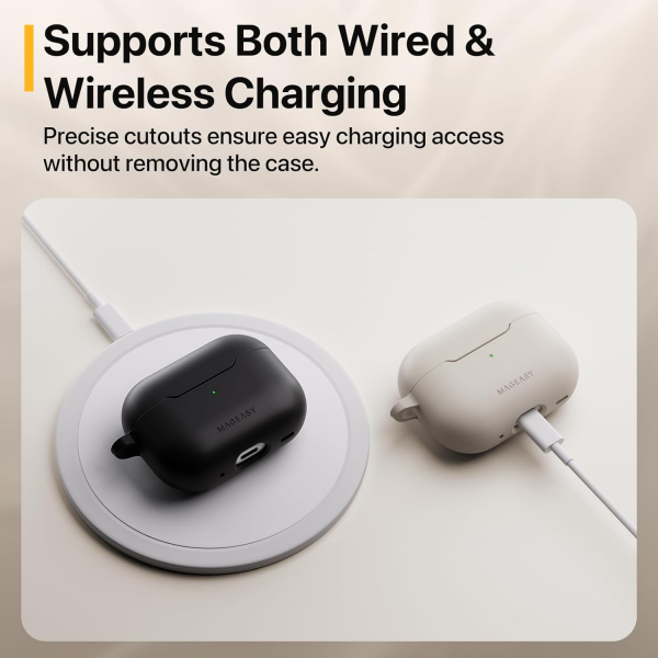 MAGEASY AirPods Pro 1/2.Nesil Skin Klf-Starlight White 
