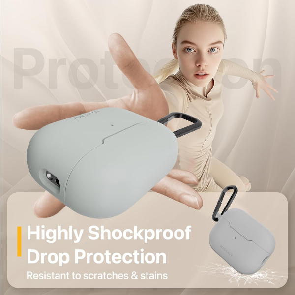 MAGEASY AirPods Pro 1/2.Nesil Skin Klf-Starlight White 
