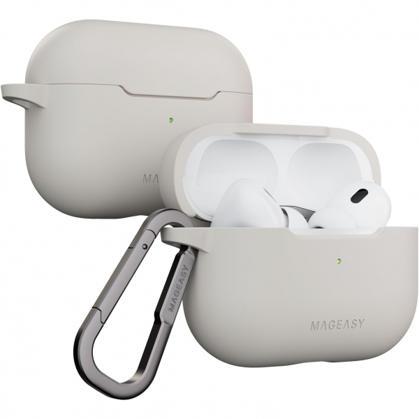 MAGEASY AirPods Pro 1/2.Nesil Skin Klf-Starlight White 