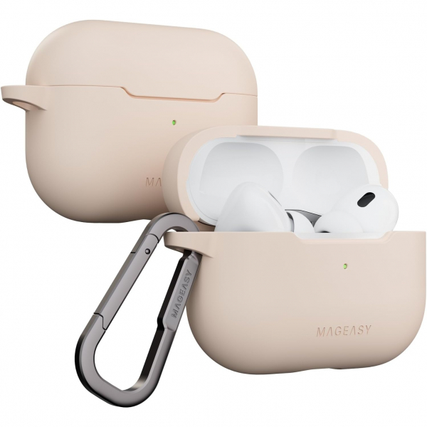 MAGEASY AirPods Pro 1/2.Nesil Skin Klf-Shell Pink