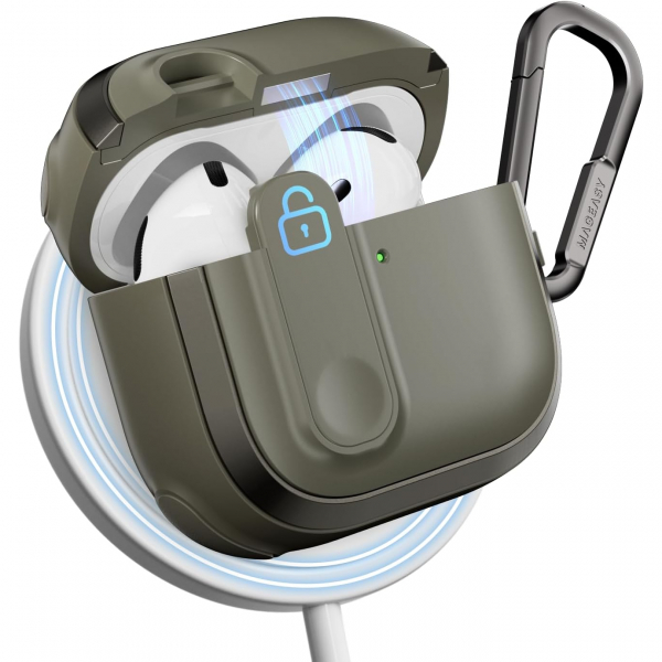 MAGEASY AirPods 4 Odyssey Klf-Metal Green