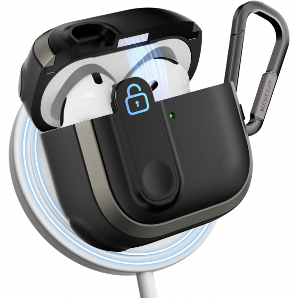 MAGEASY AirPods 4 Odyssey Klf-Metal Black 