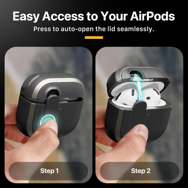 MAGEASY AirPods 4 Odyssey Klf-Metal Black 