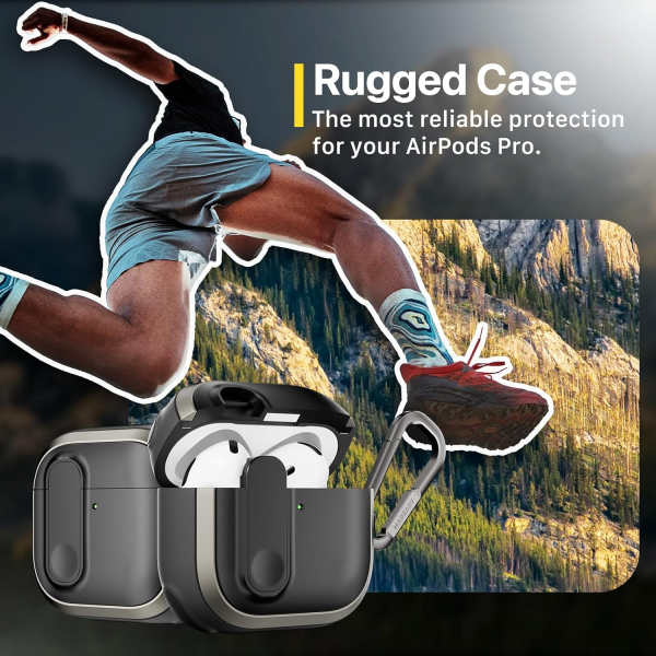 MAGEASY AirPods 4 Odyssey Klf-Metal Black 