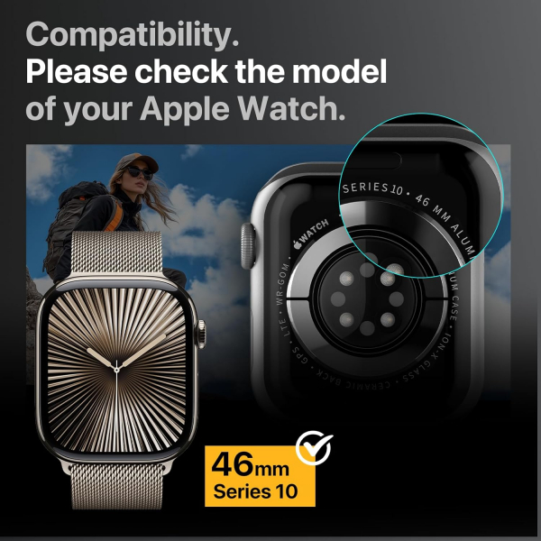 MAGEASY Apple Watch 10 46mm Bumper Klf-Slate Gray