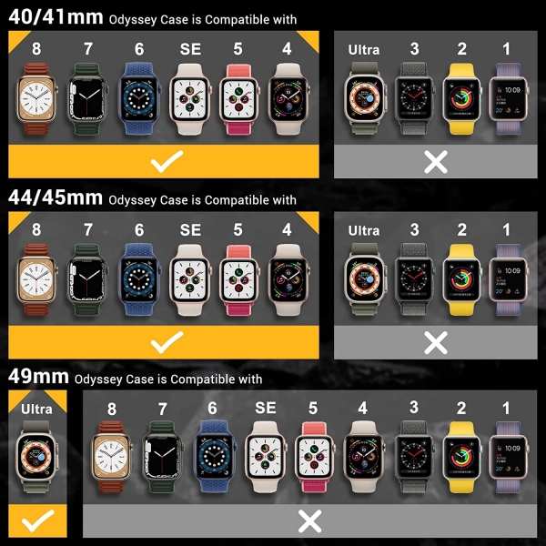 MAGEASY Apple Watch Ultra 49mm Bumper Klf-Mixed