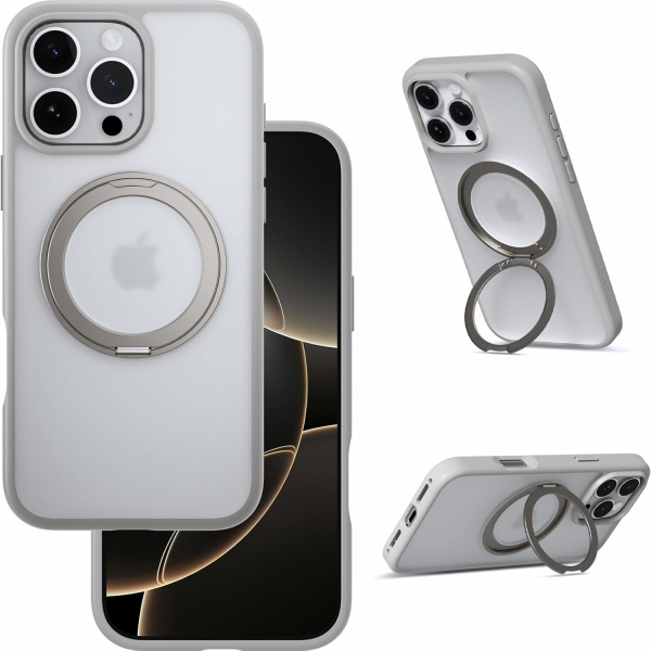 MAGEASY Apple iPhone 16 Pro Max MagStand Klf-Titanium 