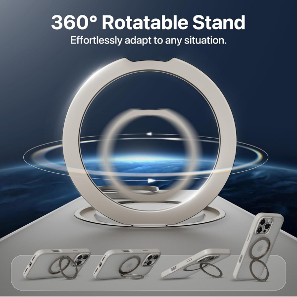 MAGEASY Apple iPhone 16 Pro Max MagStand Klf-Transparent 