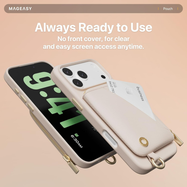 MAGEASY Apple iPhone 17 Pro Max Pouch Klf-Starlight