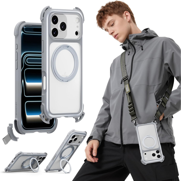 MAGEASY iPhone 17 Pro Max Odyssey Ultra M Klf-Mist Gray