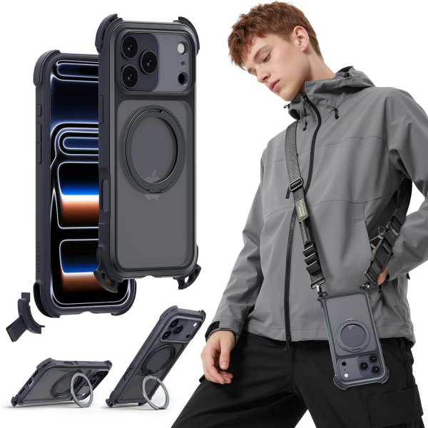 MAGEASY iPhone 17 Pro Max Odyssey Ultra M Klf-Midnight Black