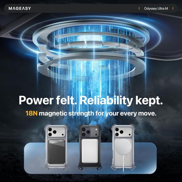 MAGEASY iPhone 17 Pro Max Odyssey Ultra M Klf-Midnight Black