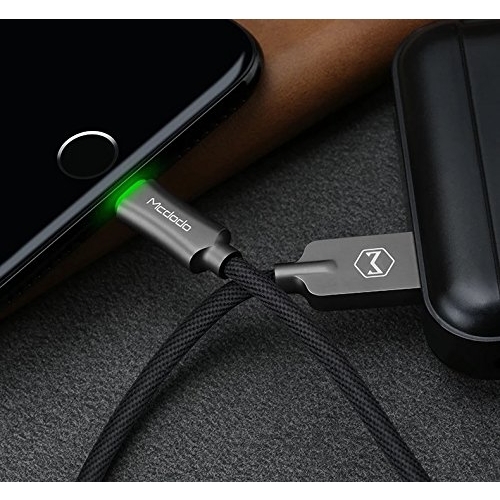 MCDODO Smart LED Lightning USB Kablo-4FT Dark Gray