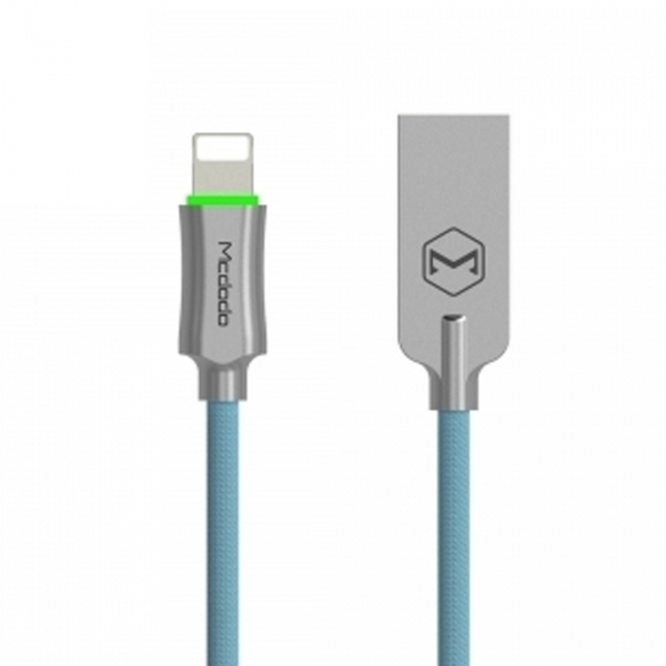 MCDODO Smart LED Lightning USB Kablo- 6FT Sky Blue