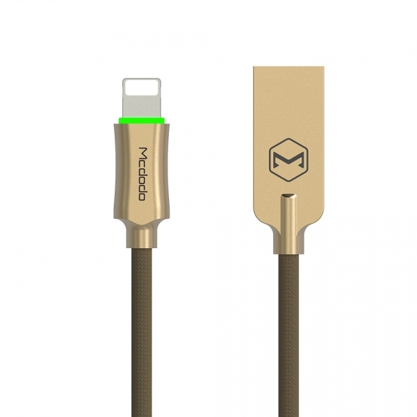 MCDODO Smart LED Lightning USB Kablo-4FT Gold