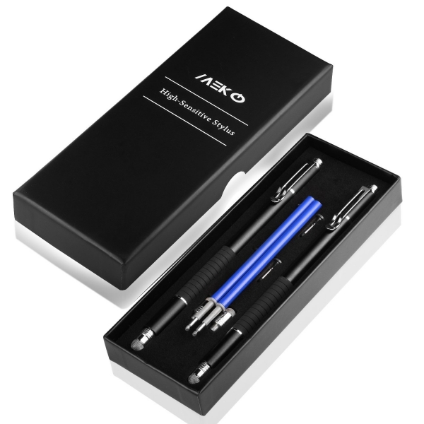 MEKO Precision Serisi Disc Stylus Kalem (2 Adet)-Black-Black