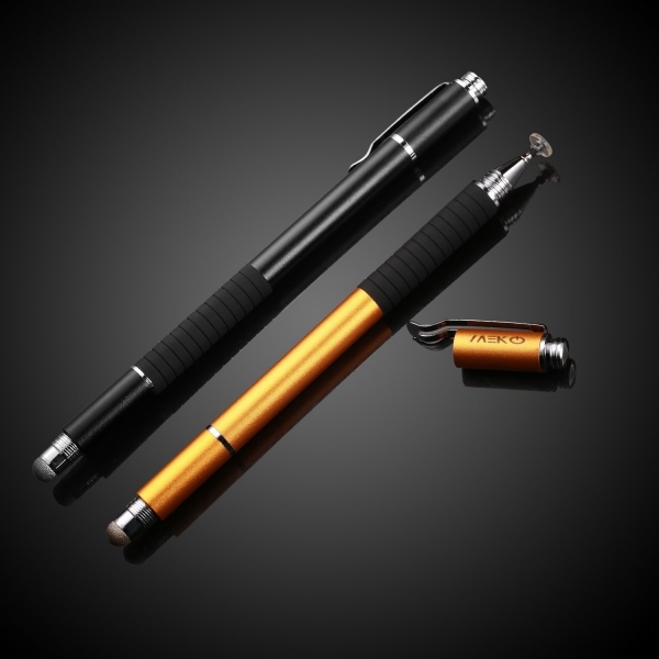 MEKO Precision Serisi Disc Stylus Kalem (2 Adet)-Black-Gold